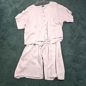 Coco & Carmen Women XXL Linen Rayon Eco Coco Shirt Pants Sustainable Natural NWT